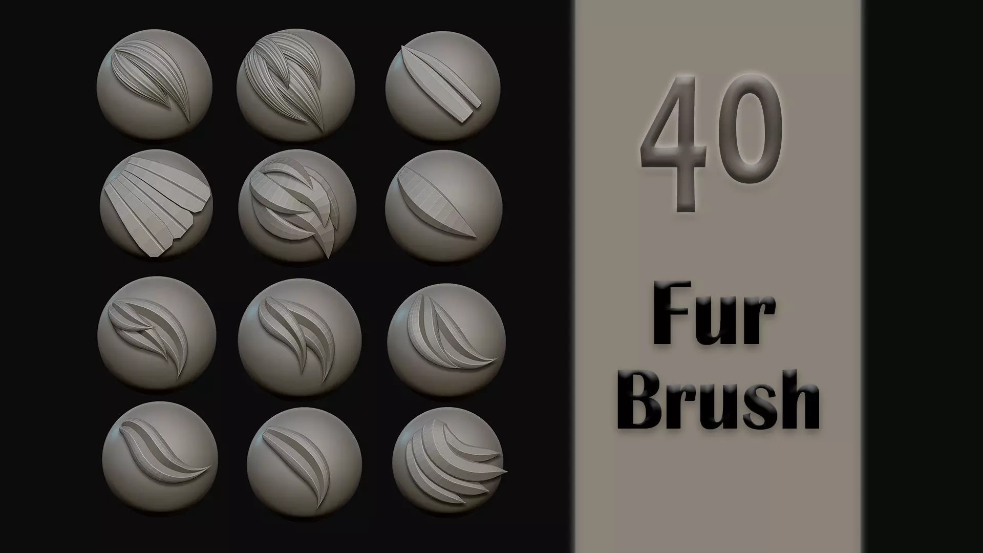 IMM Fur Brush 3D model_0