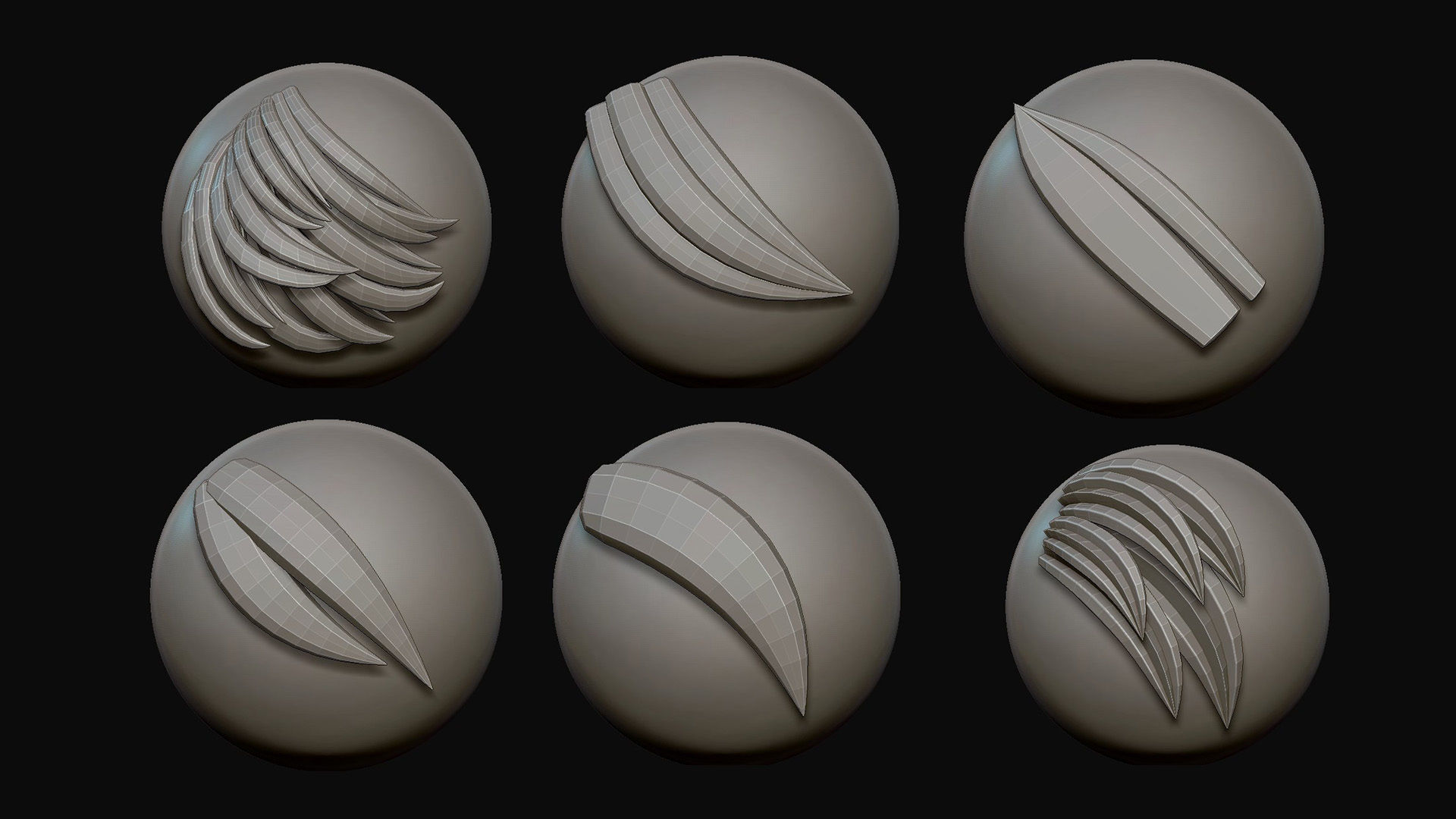 IMM Fur Brush 3D model_12