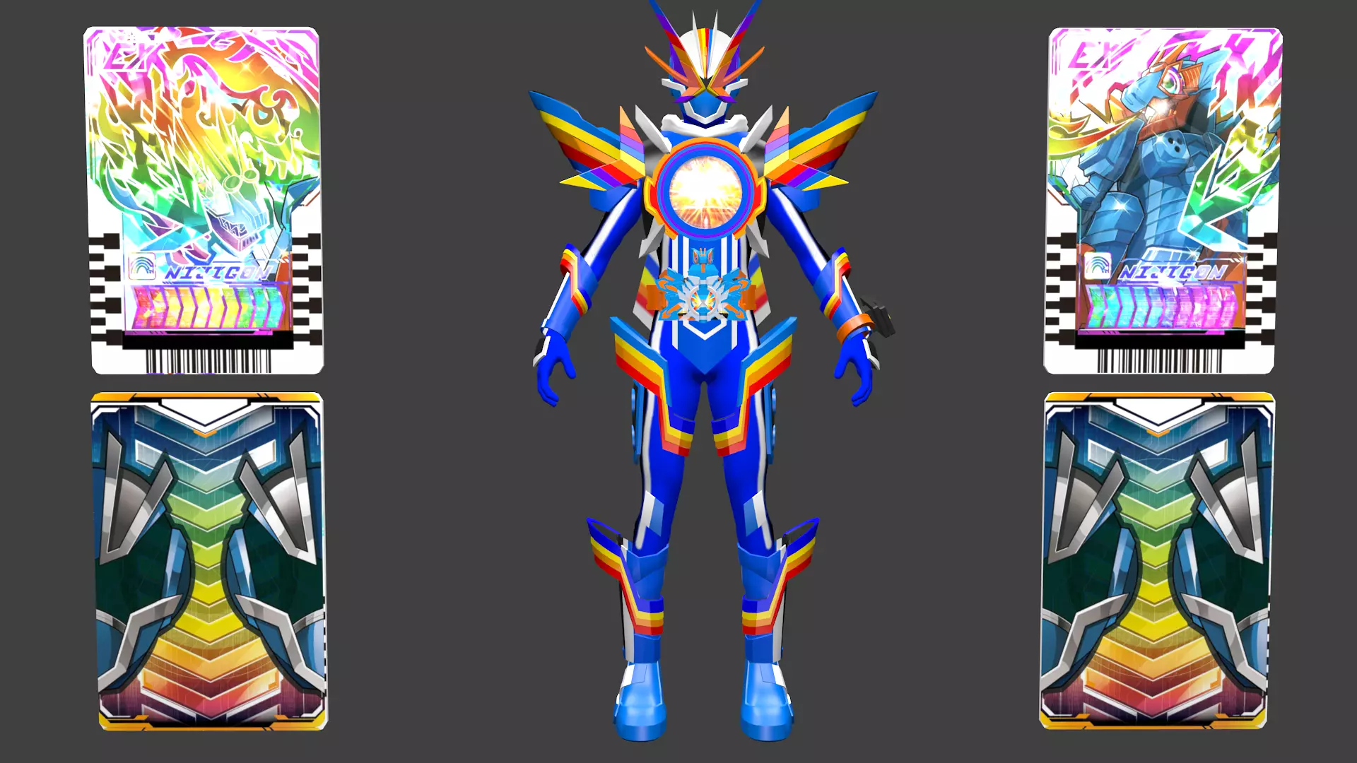 Kamen Rider Gotchard Rainbow 3D model_0