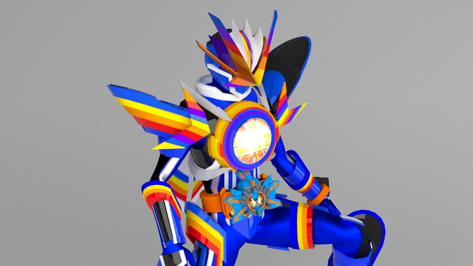 Kamen Rider Gotchard Rainbow 3D model_4
