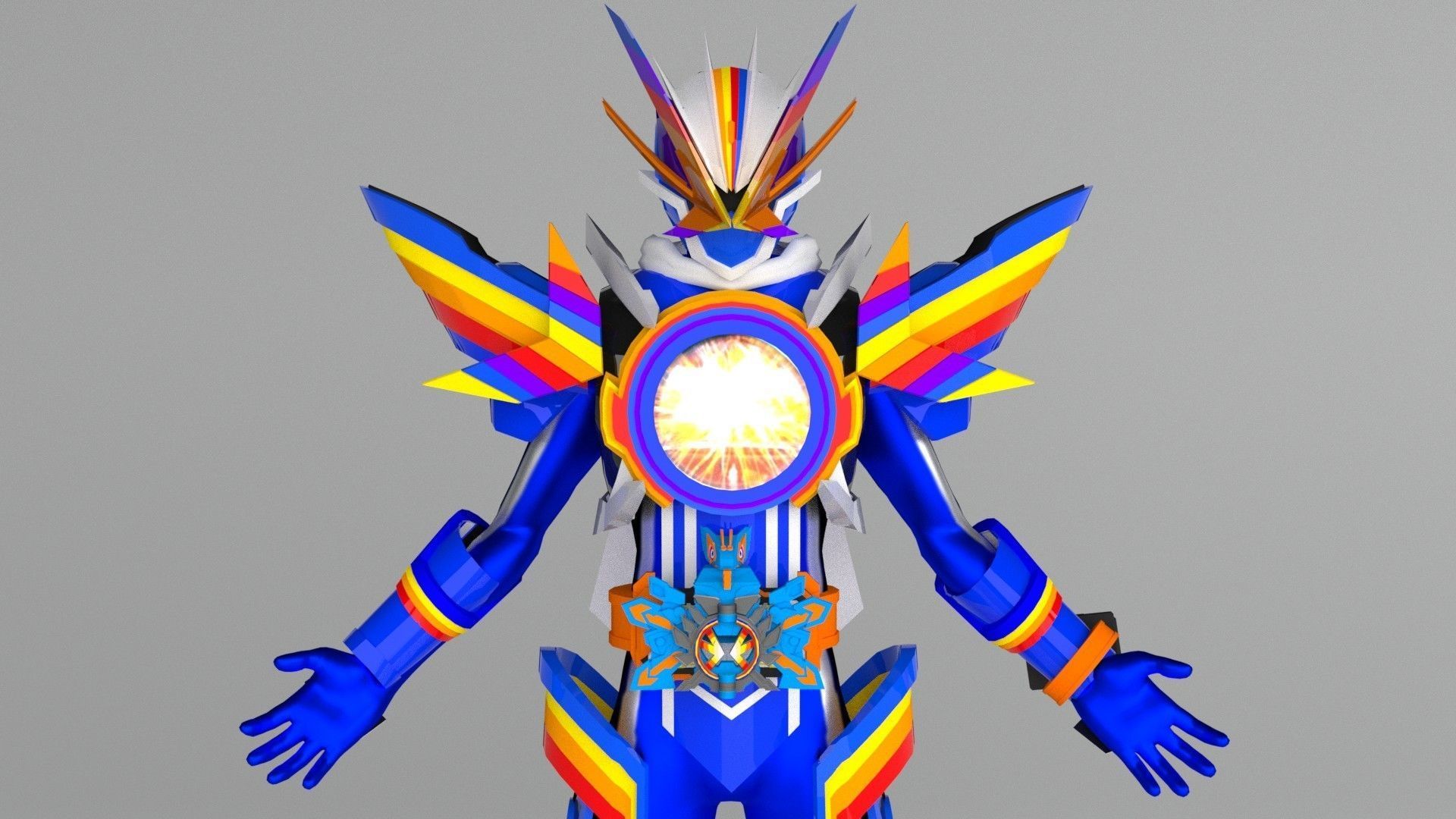 Kamen Rider Gotchard Rainbow 3D model_3
