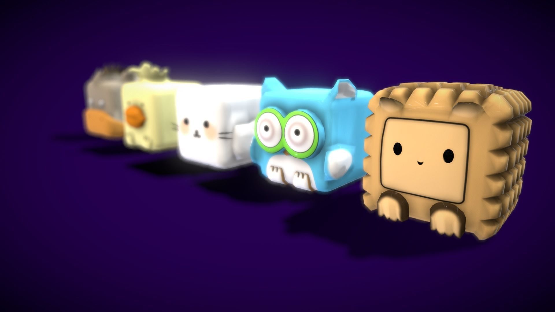 V5 Box Animal Low-poly 3D model_6