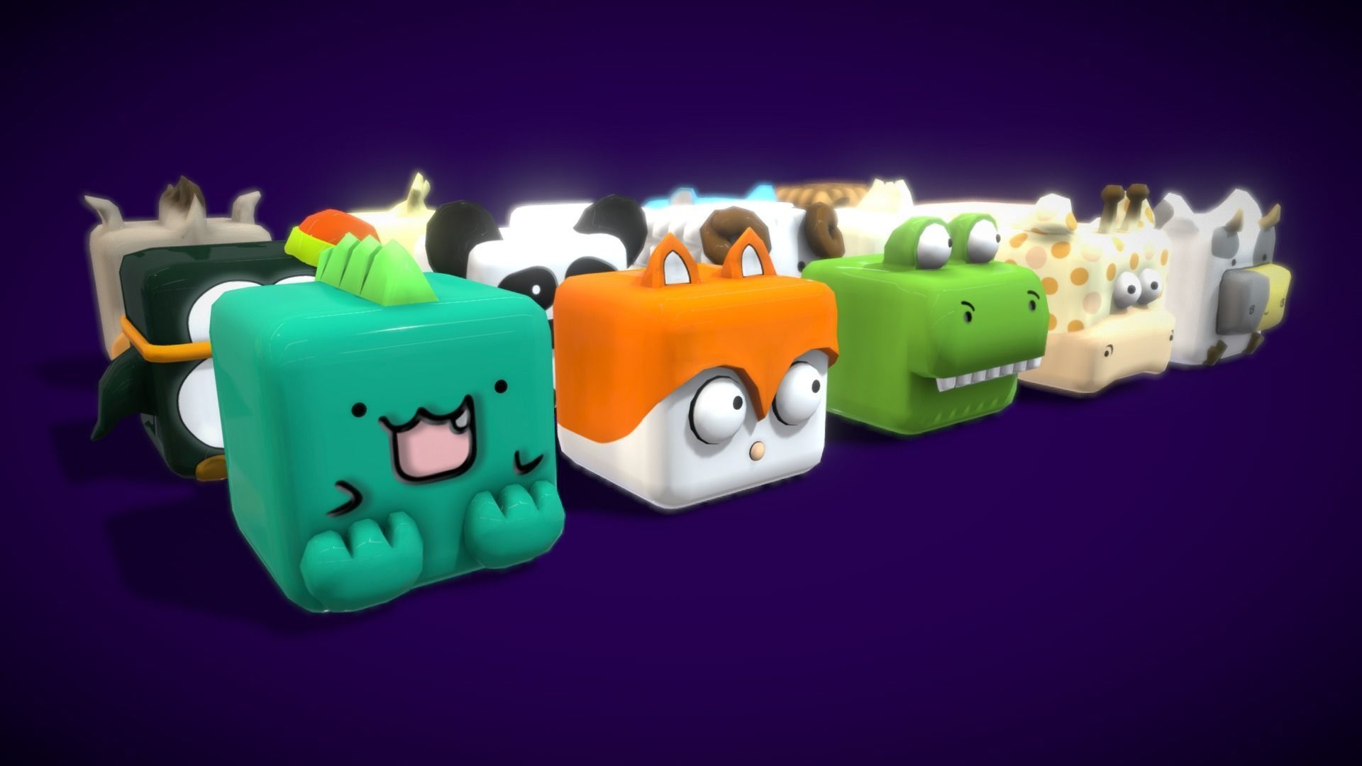 V5 Box Animal Low-poly 3D model_18