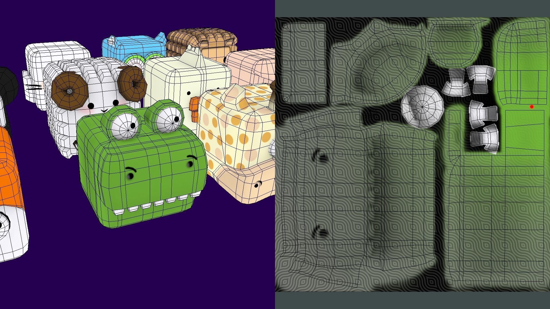 V5 Box Animal Low-poly 3D model_2