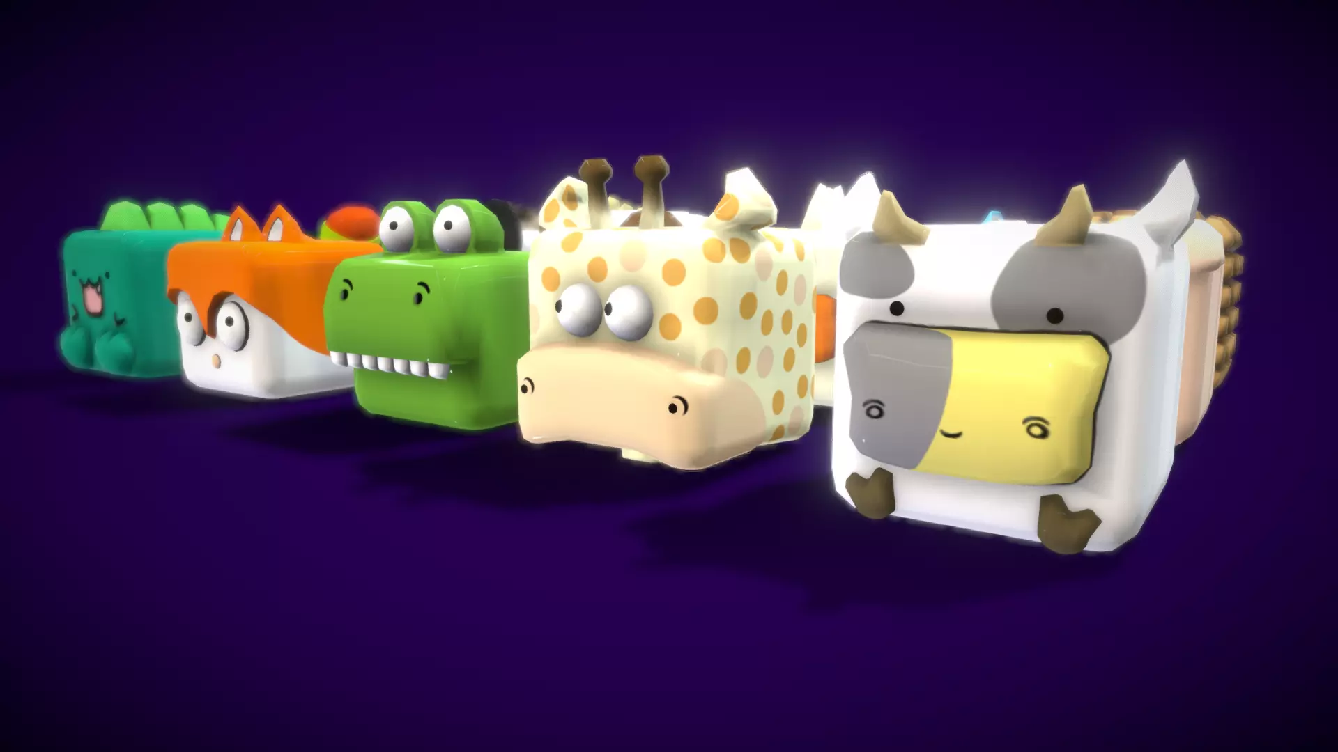 V5 Box Animal Low-poly 3D model_0