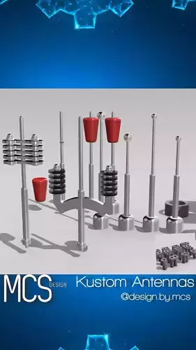 Kustom Antennas x9 n Antenna holes x17