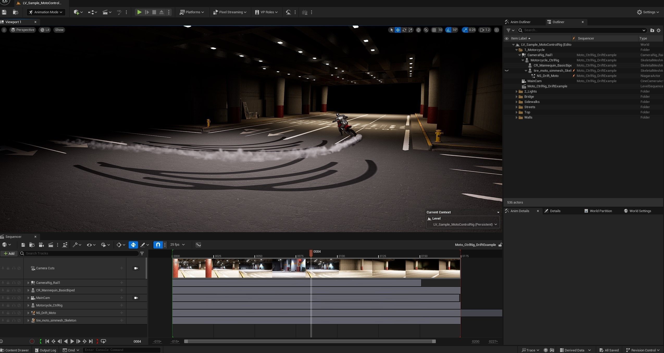 Motorcycle Control Rig for Unreal Engine 3D model_8