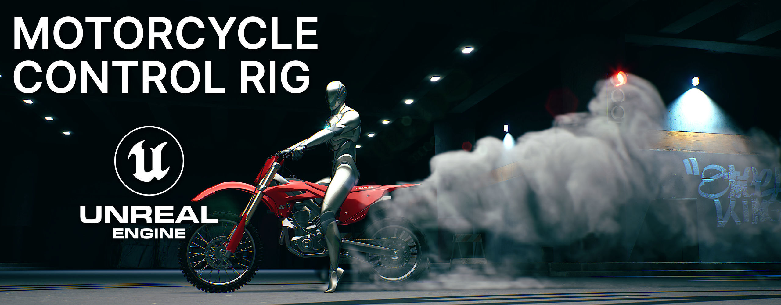 Motorcycle Control Rig for Unreal Engine 3D model_2