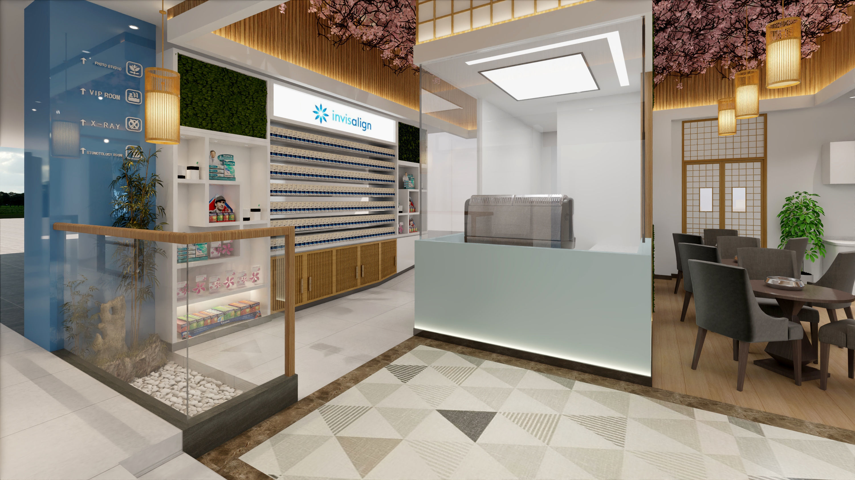 Privet Dental clinic - reception - medical care 3D model_3