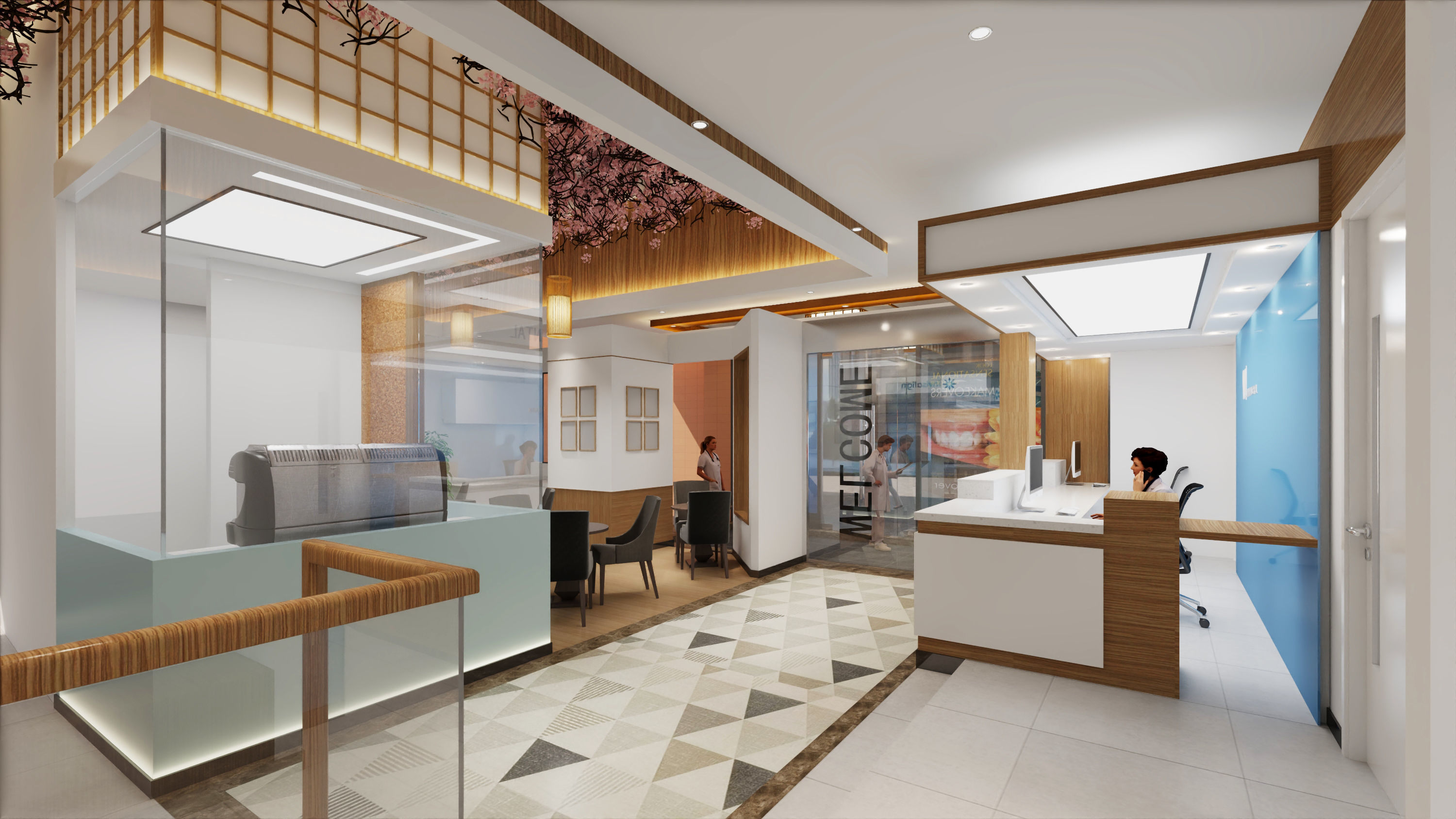 Privet Dental clinic - reception - medical care 3D model_5