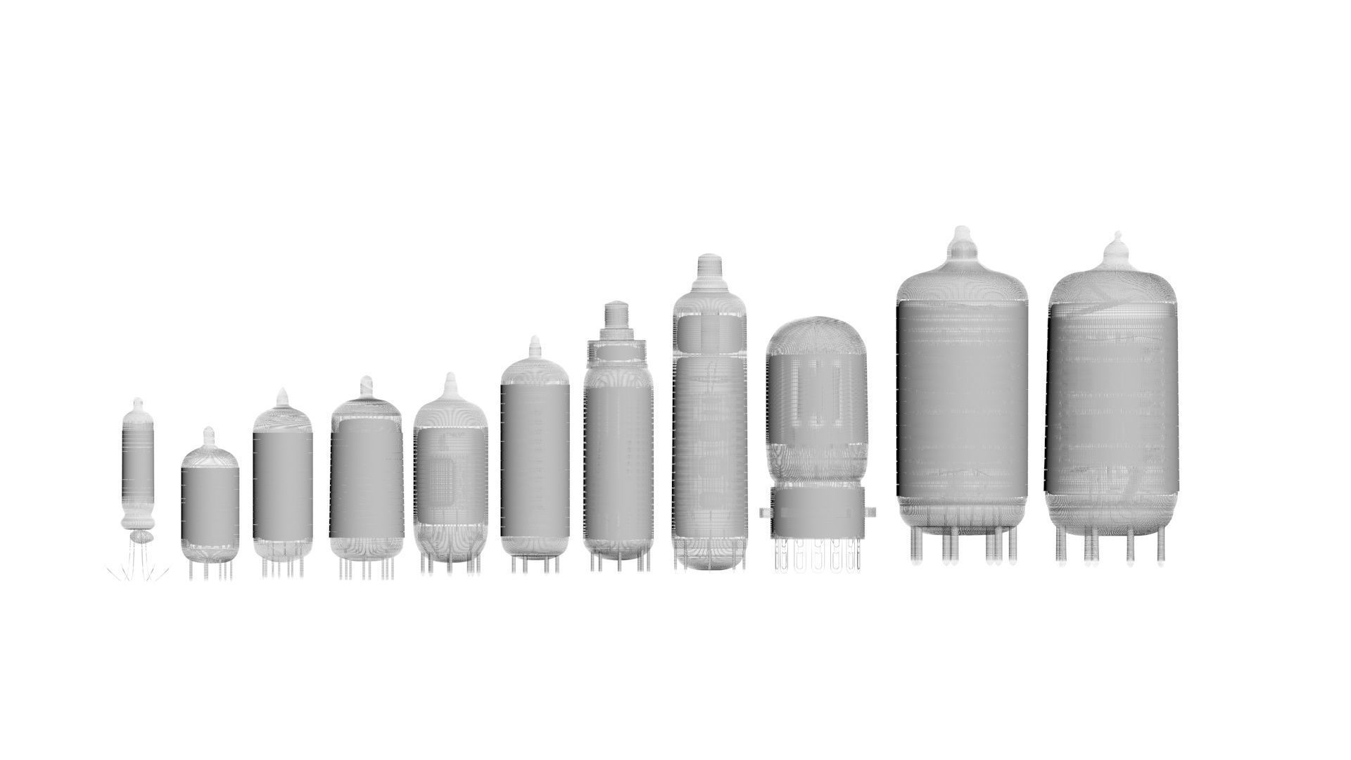 Vacuum Tubes Set 3D model_76