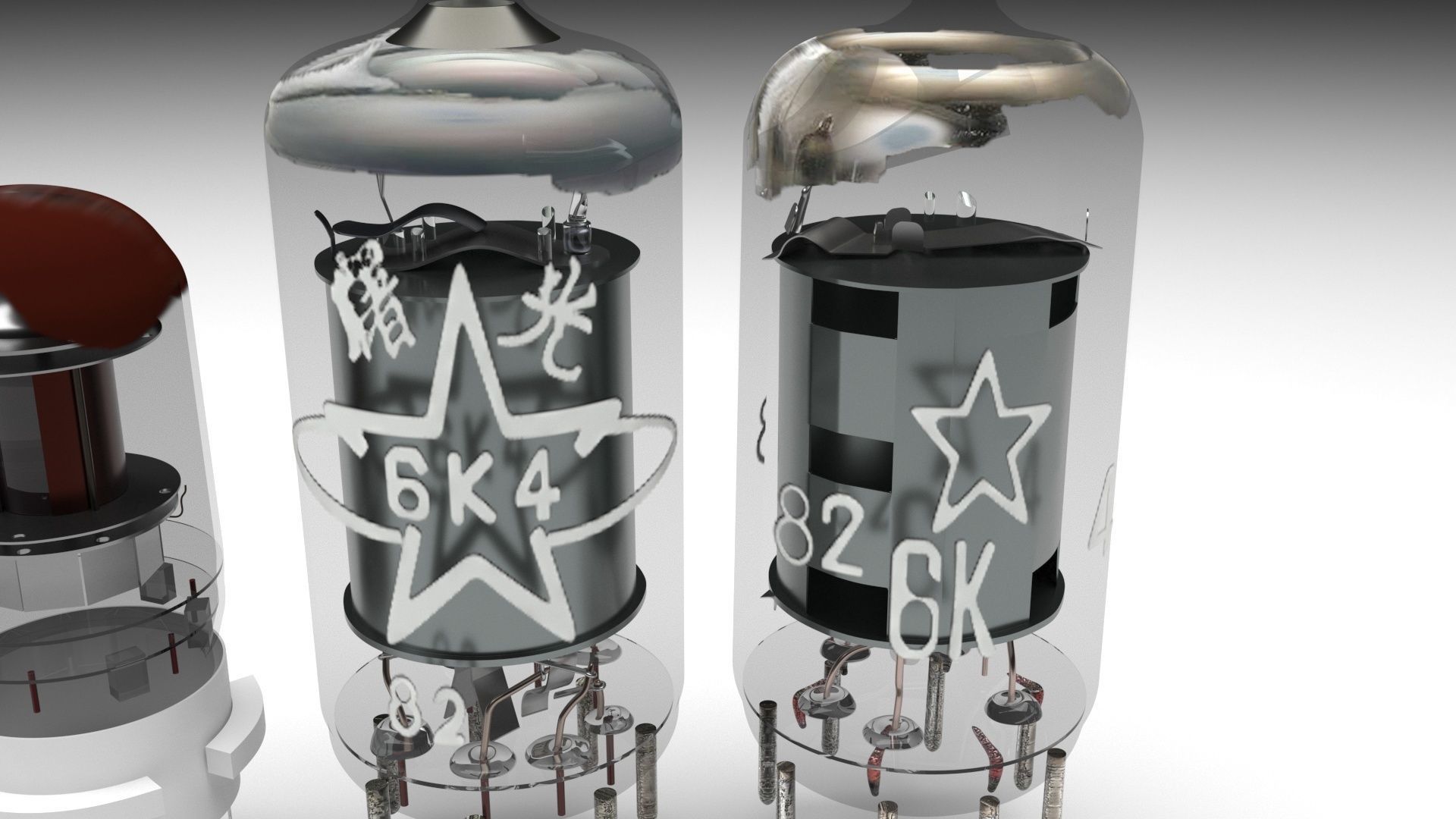 Vacuum Tubes Set 3D model_8