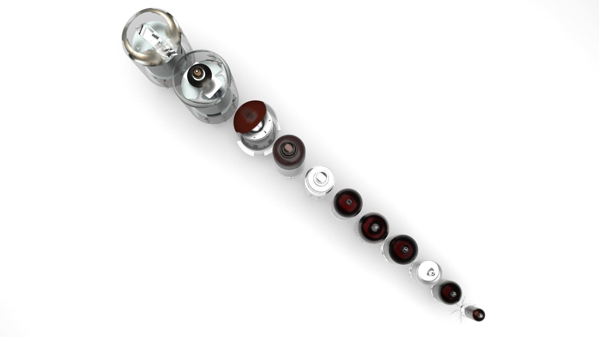 Vacuum Tubes Set 3D model_3