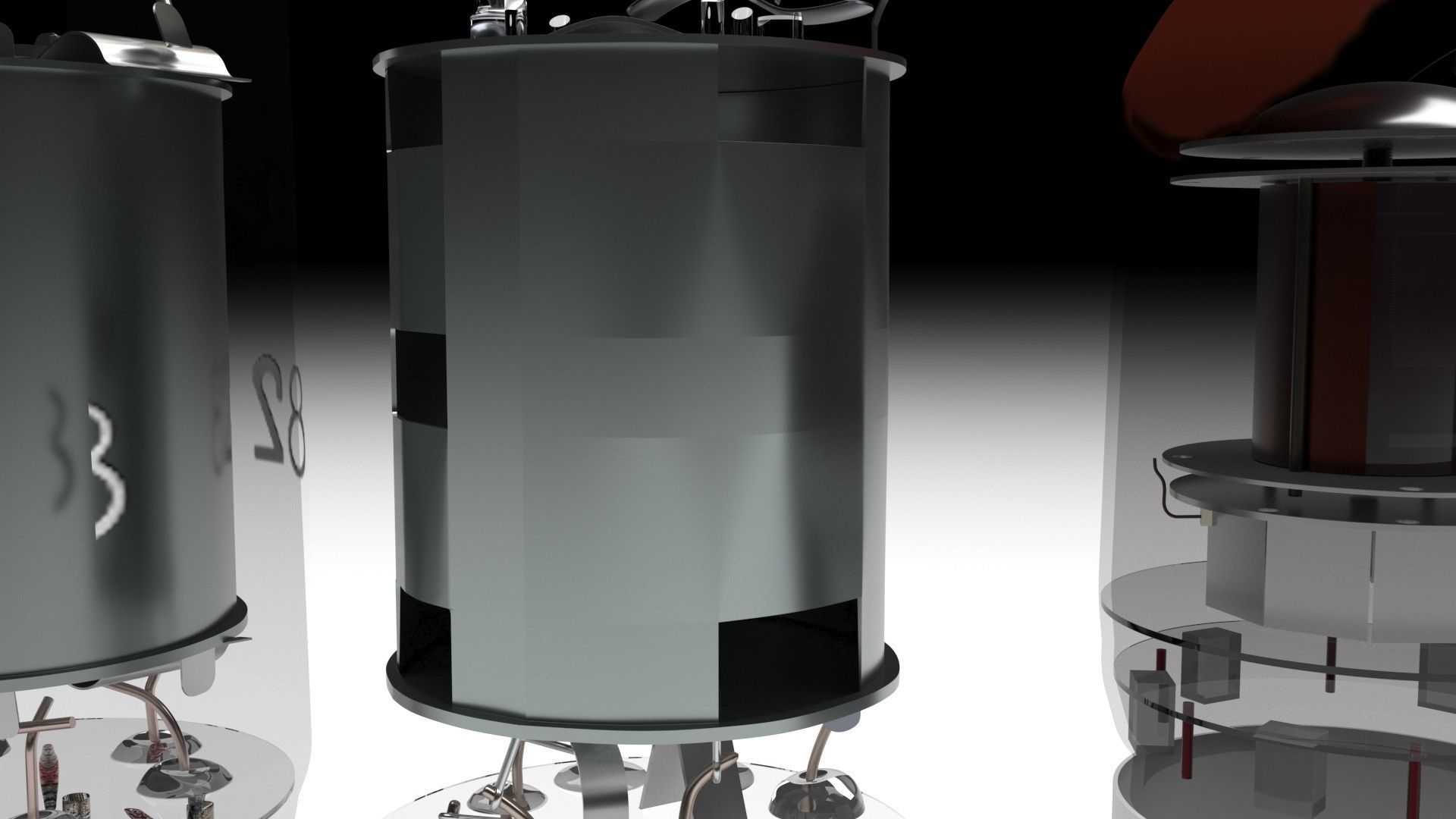 Vacuum Tubes Set 3D model_45