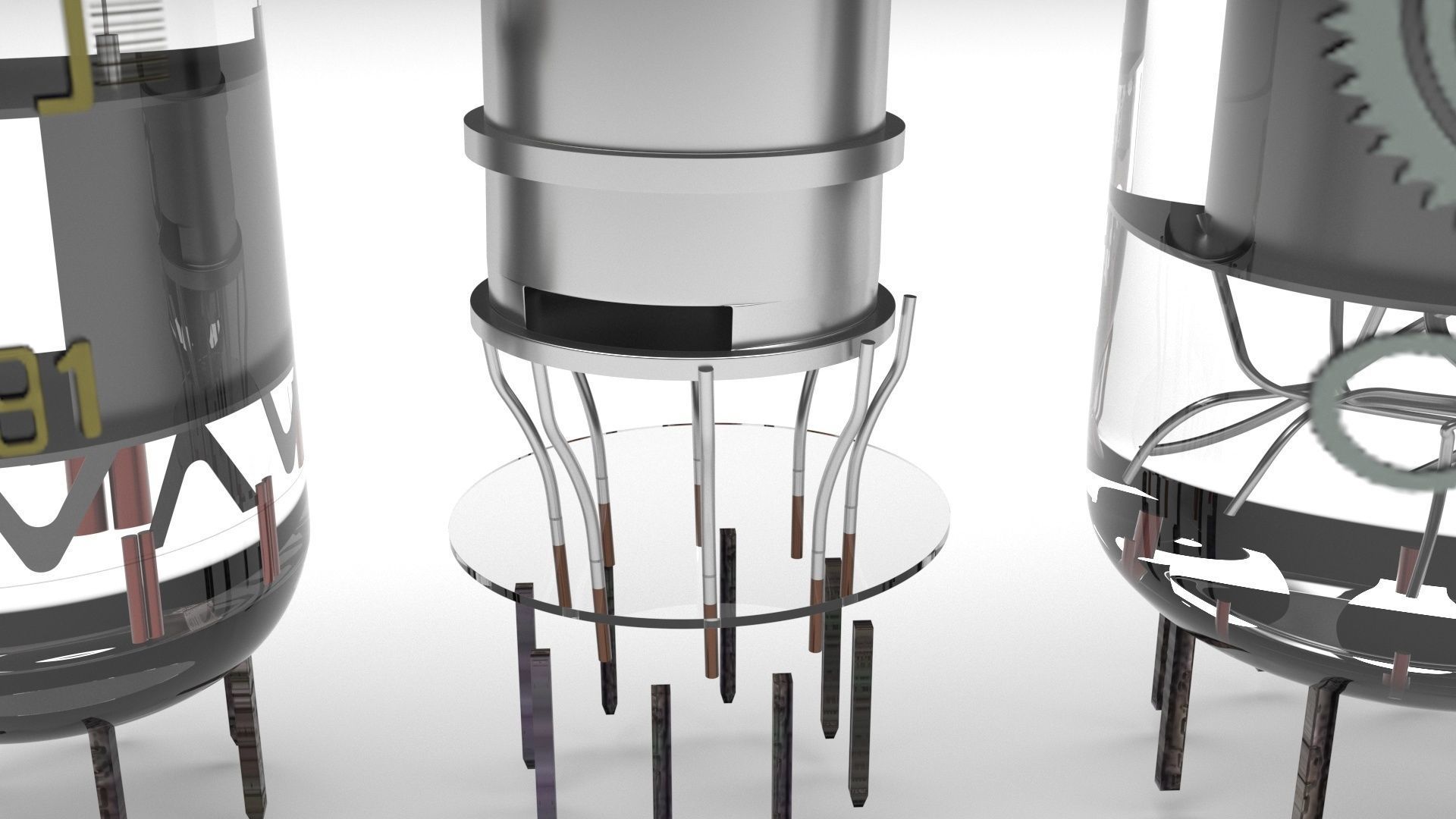 Vacuum Tubes Set 3D model_14
