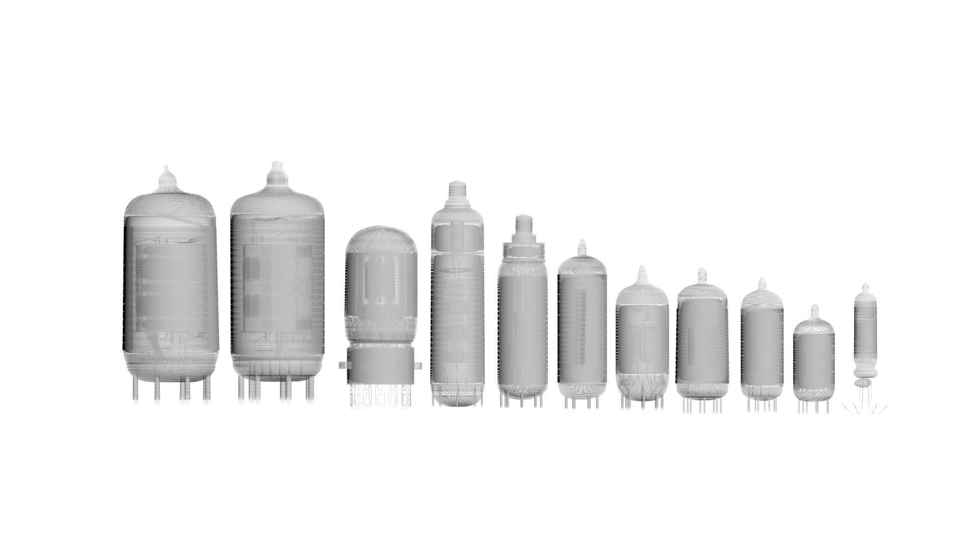 Vacuum Tubes Set 3D model_79