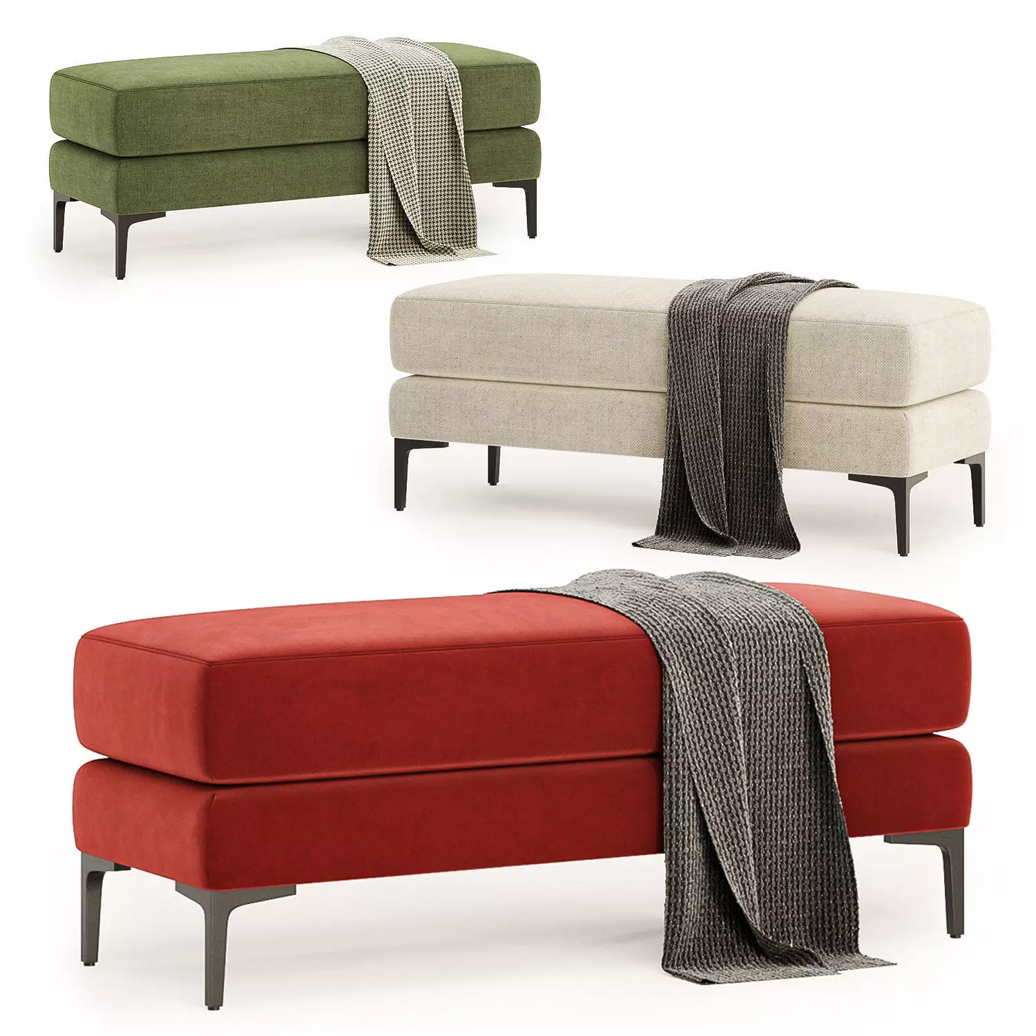 Lennie Bench 3D model_0