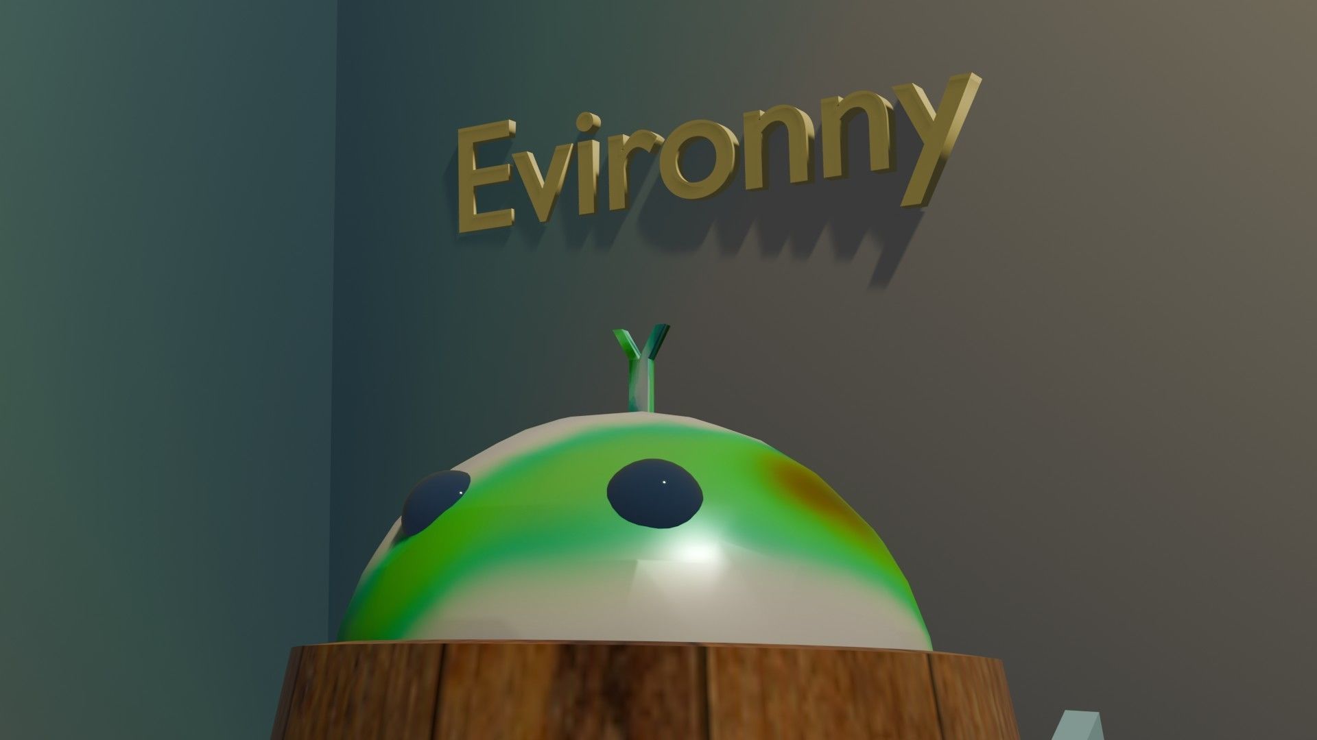 Evironny  model 001 Low-poly 3D model_3