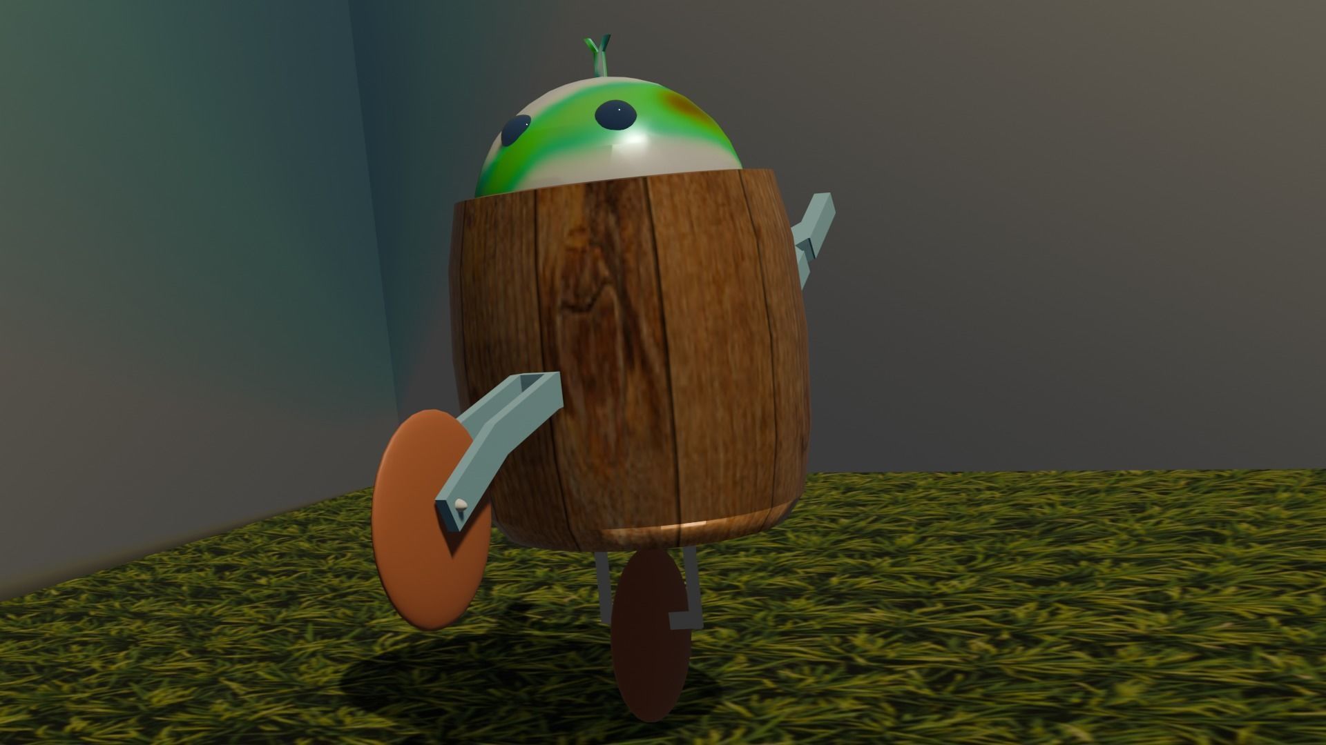 Evironny  model 001 Low-poly 3D model_5