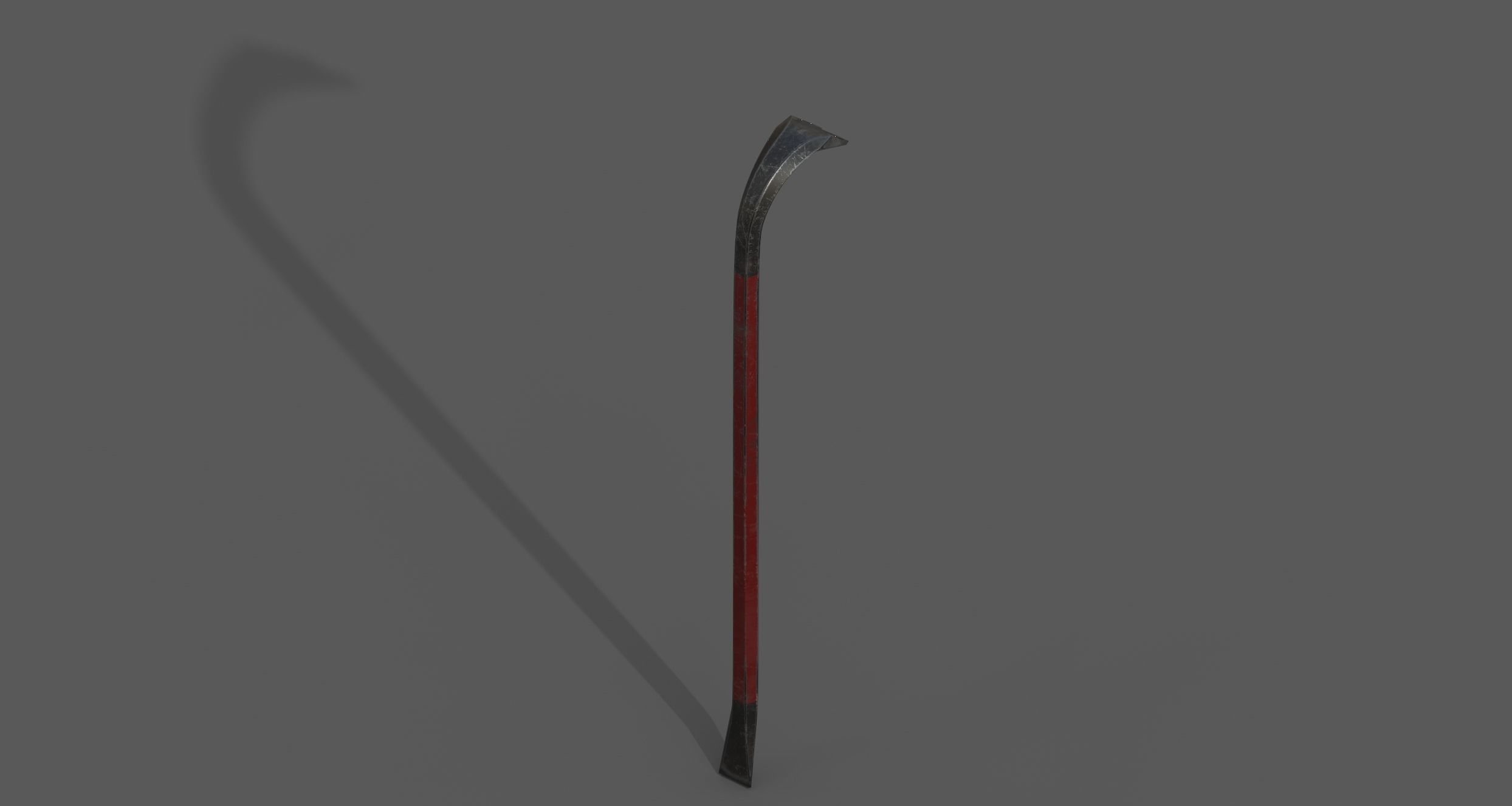 Classic Crowbar Low-poly 3D model_4