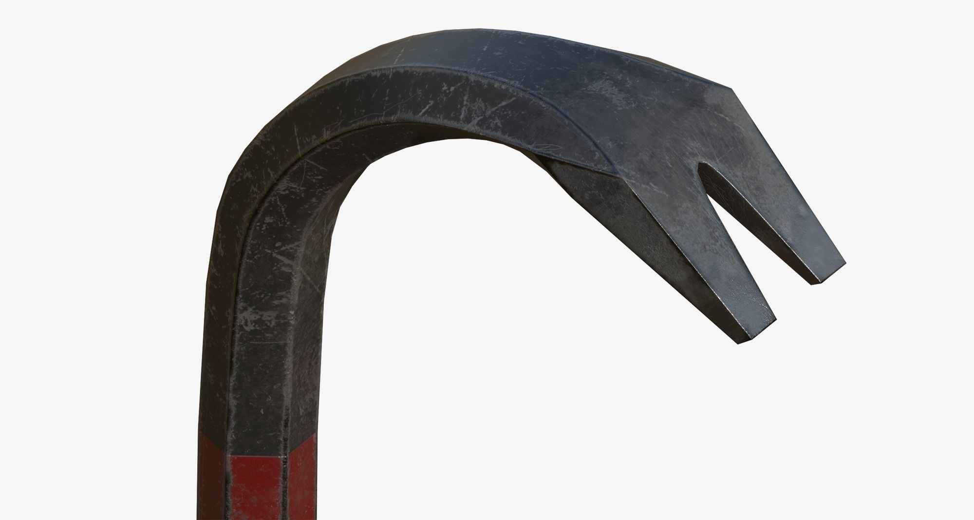 Classic Crowbar Low-poly 3D model_2