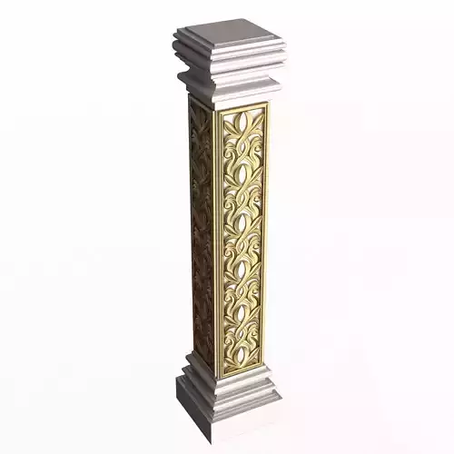 Stair Baluster 02 White