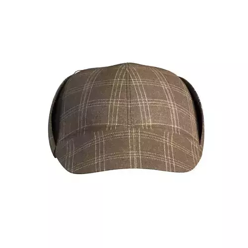 Brown Check Hat