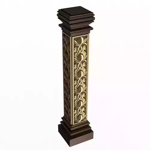 Stair Baluster 02 Red