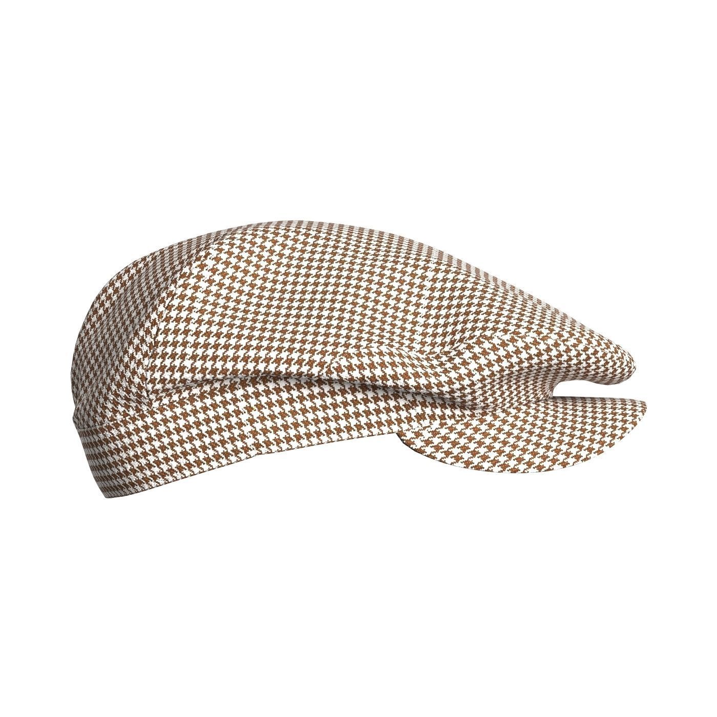 Flat Cap 3D model_2