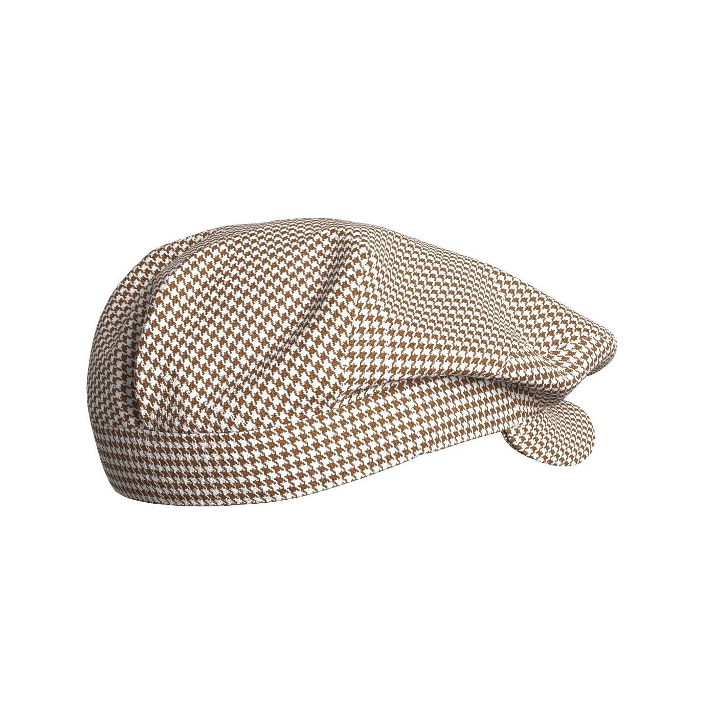 Flat Cap 3D model_3