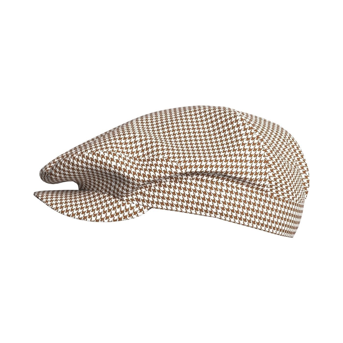 Flat Cap 3D model_6