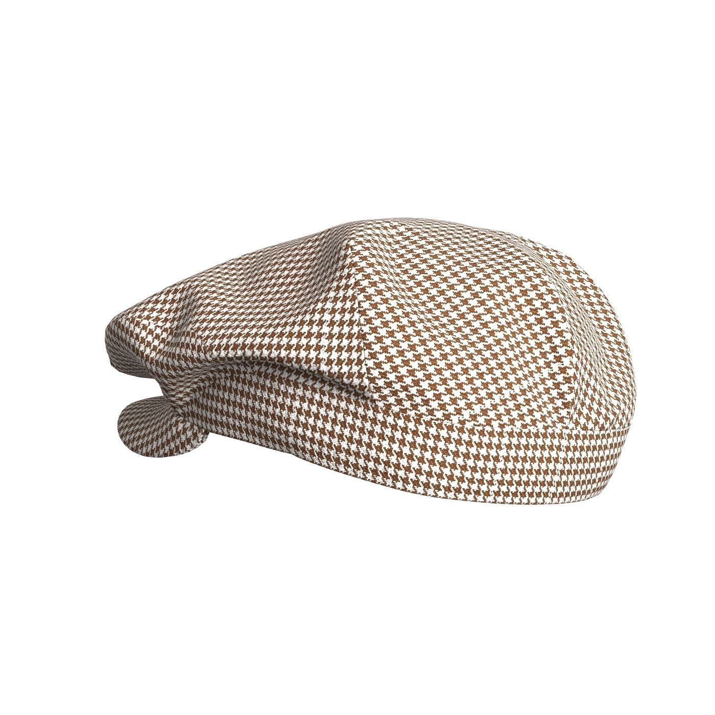 Flat Cap 3D model_5