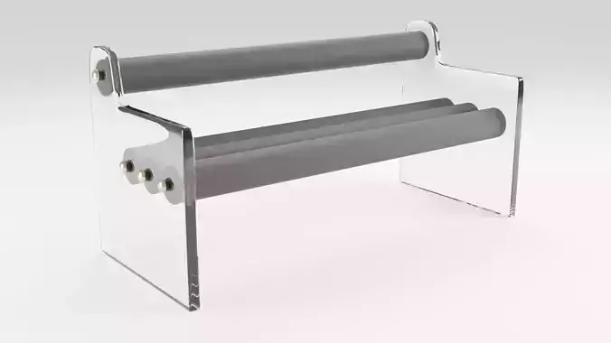 Sofa in an unusual style with soft upholstery in dark tones