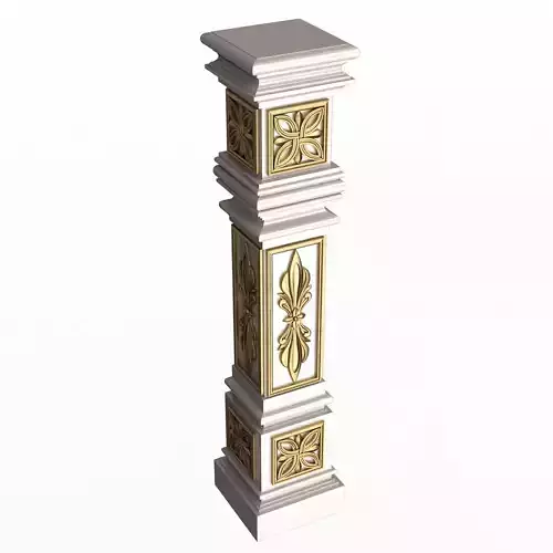 Stair Baluster 05 White