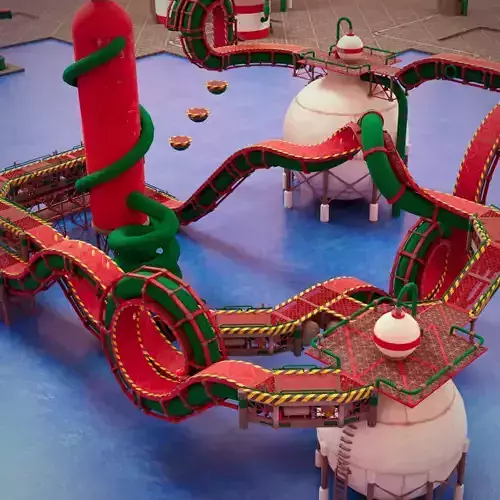 Pipe World -Modular Low-poly 3D model