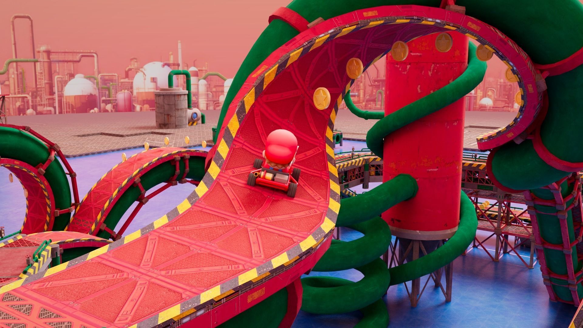 Pipe World -Modular Low-poly 3D model_3