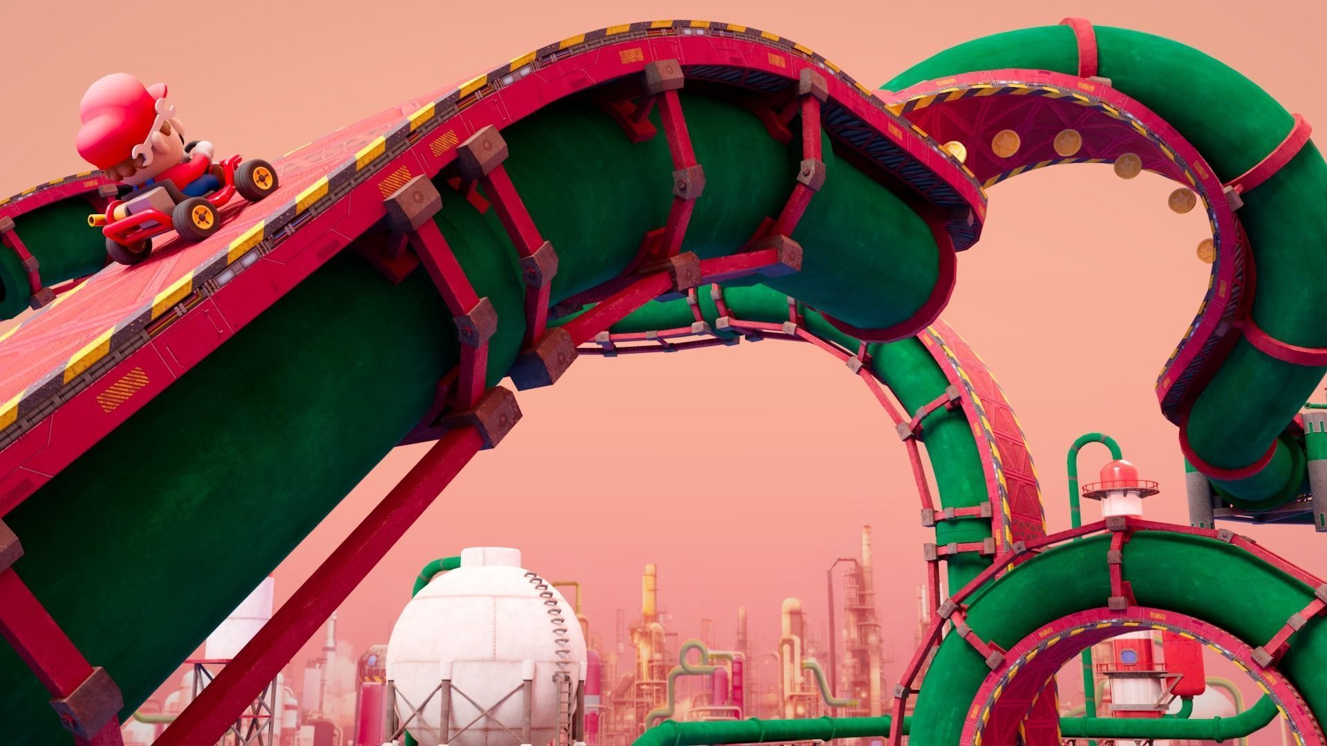 Pipe World -Modular Low-poly 3D model_4