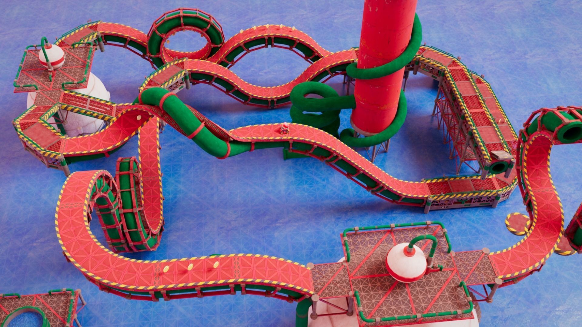 Pipe World -Modular Low-poly 3D model_5