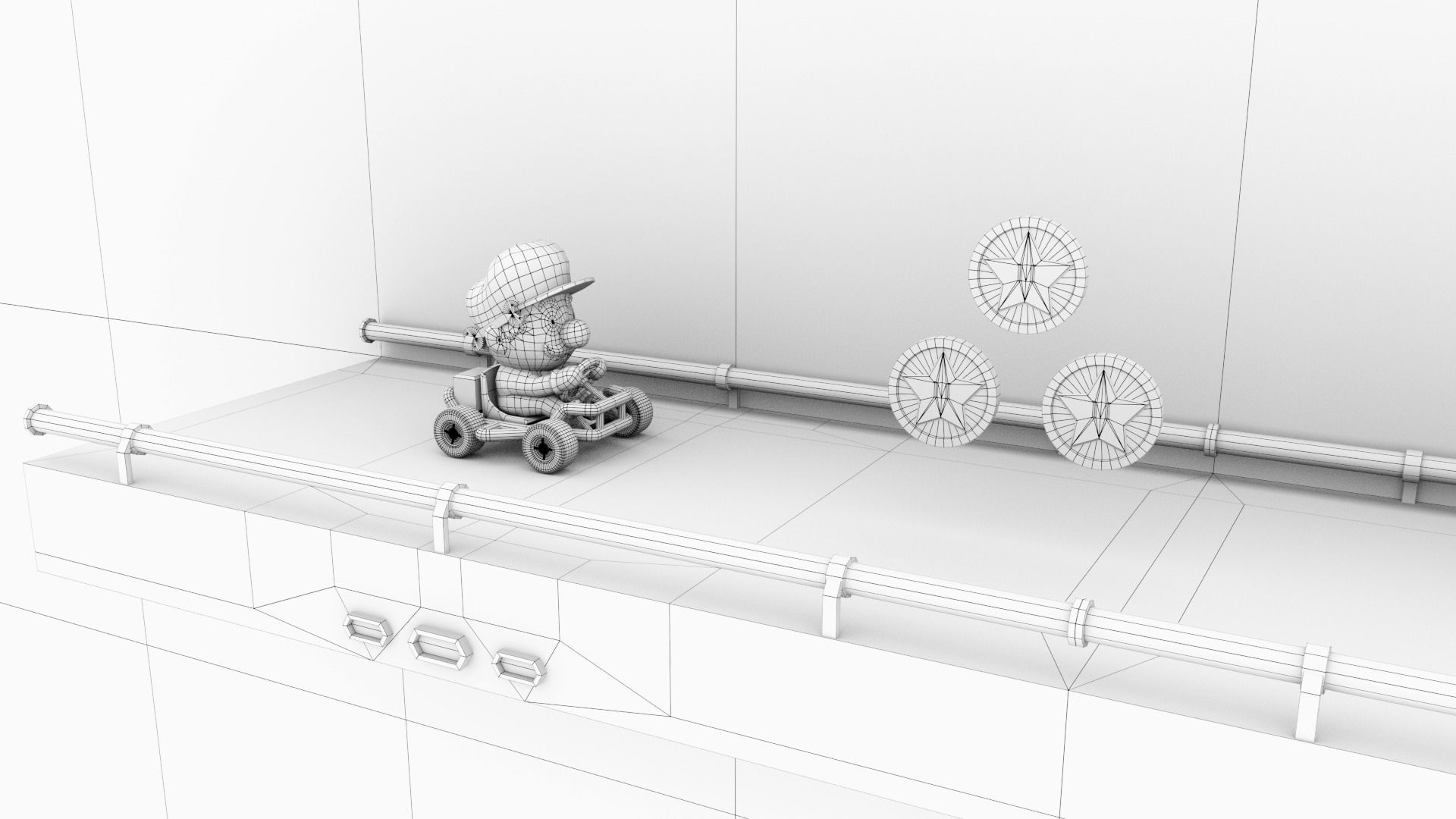 Pipe World -Modular Low-poly 3D model_13