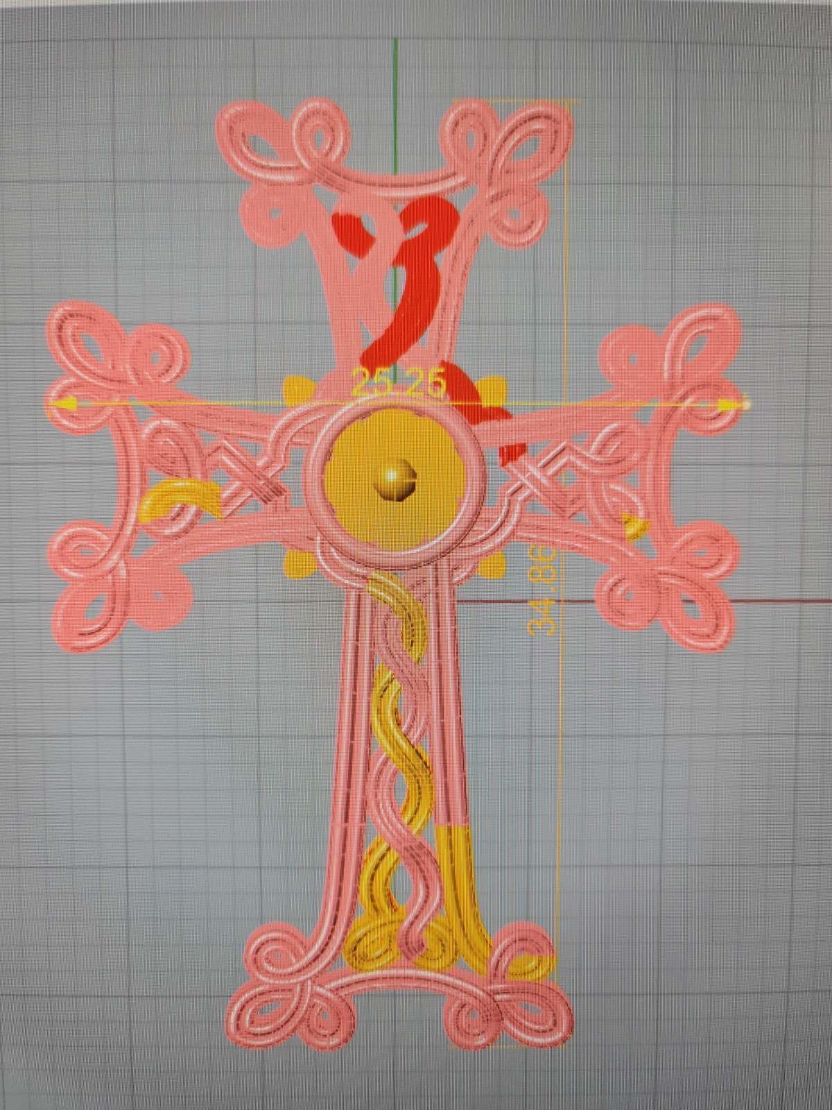 Armenian Cross  3D print model_1