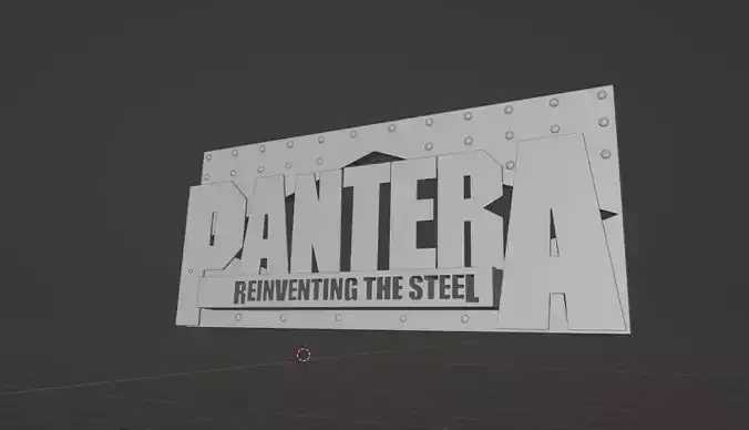 Pantera Reinventing the Steel Fire Sign 2001