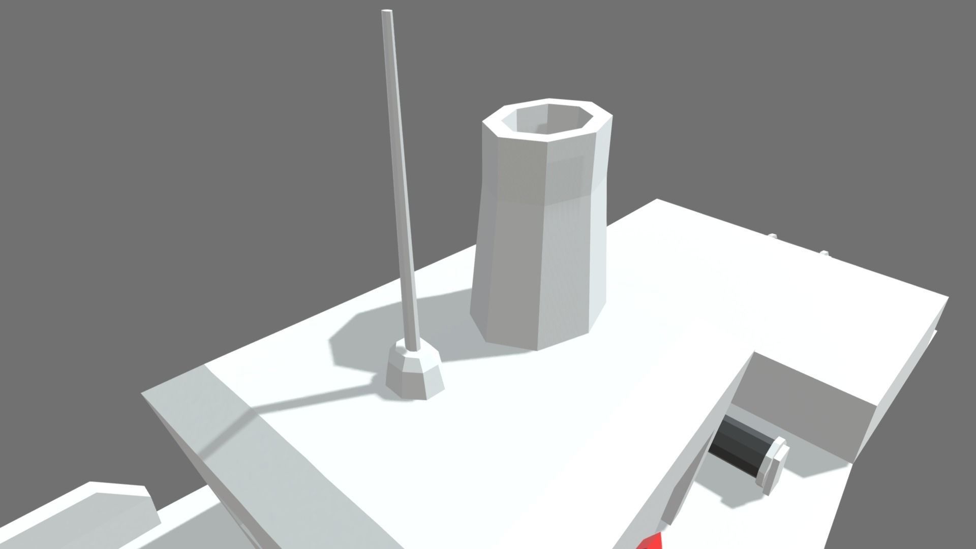 Low Poly Fishing Boat 01 Low-poly 3D model_7