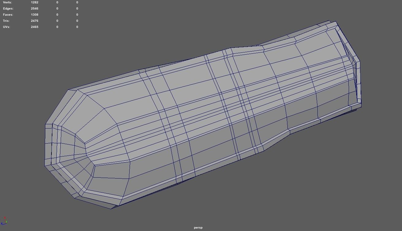 Low Poly Fishing Boat 01 Low-poly 3D model_11