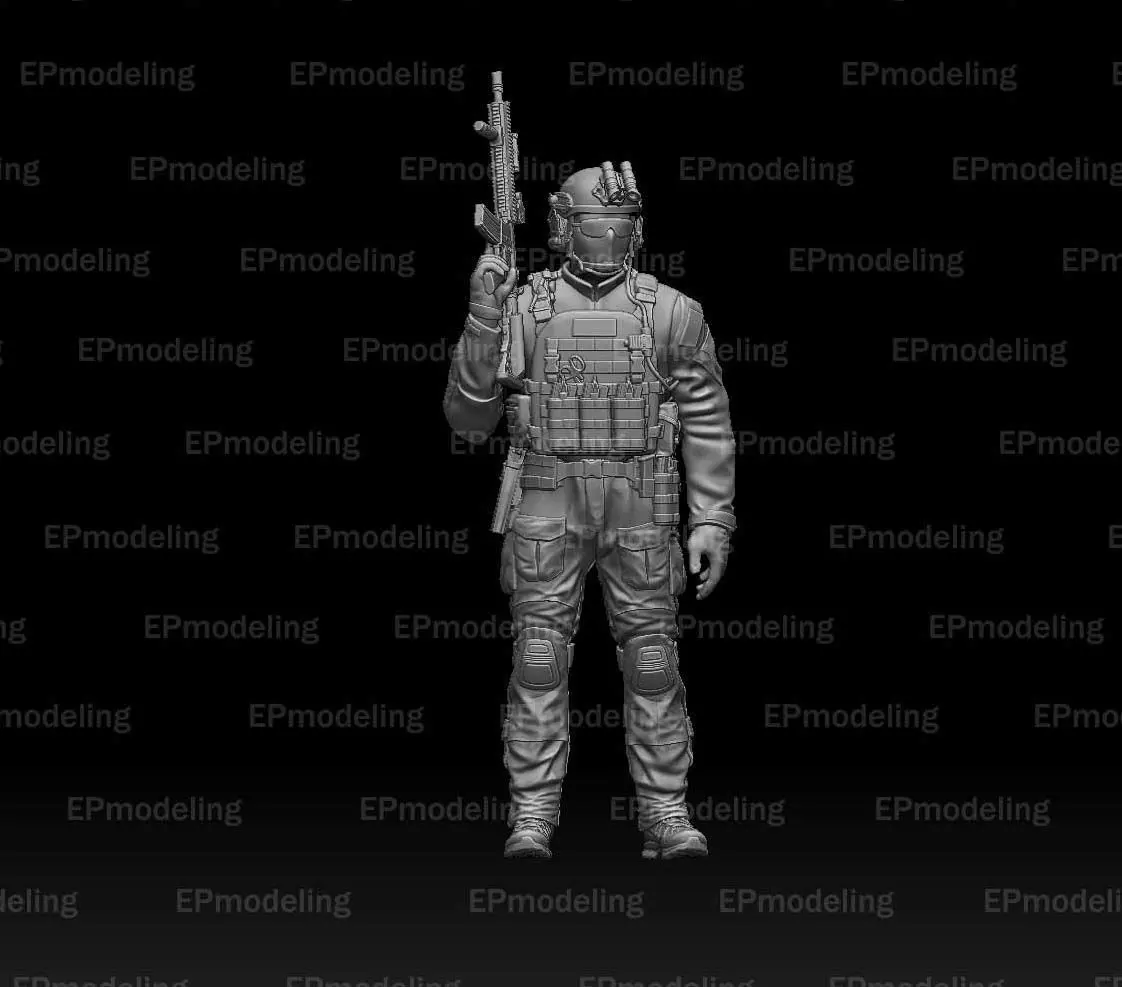 US ranger soldier 3D print model