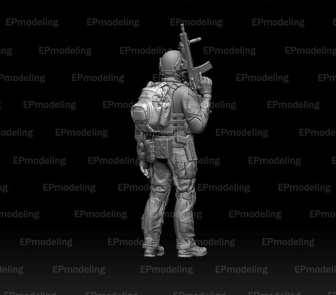 US ranger soldier 3D model 3D printable | CGTrader