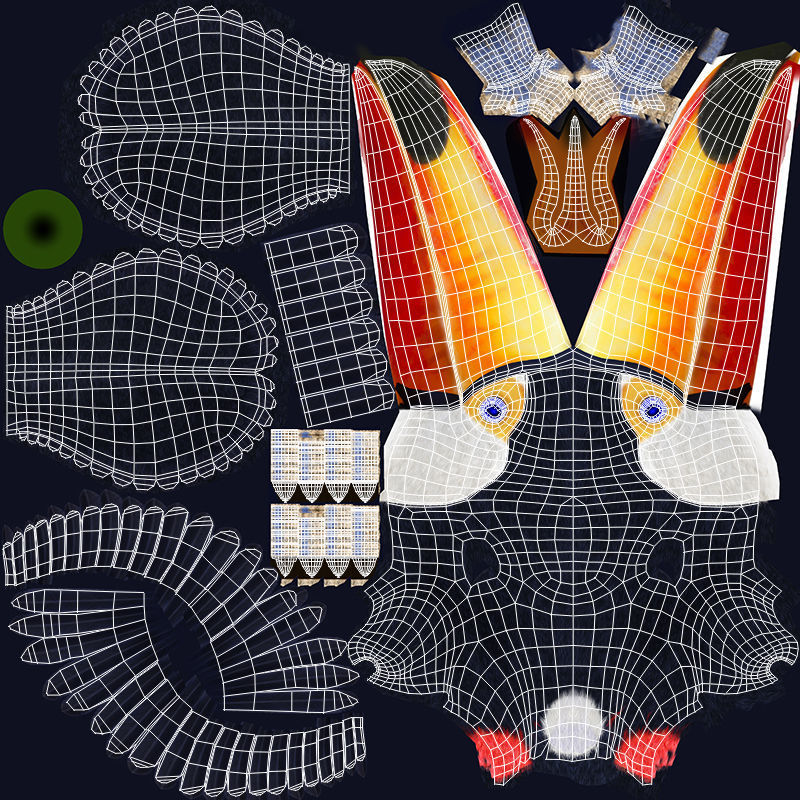 Toucan A - Flight 3D model_14