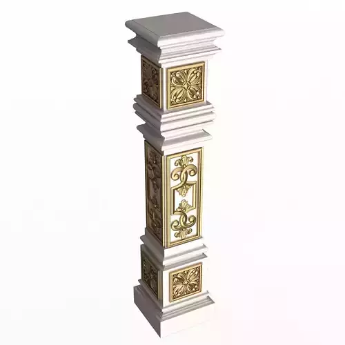 Stair Baluster 07 White