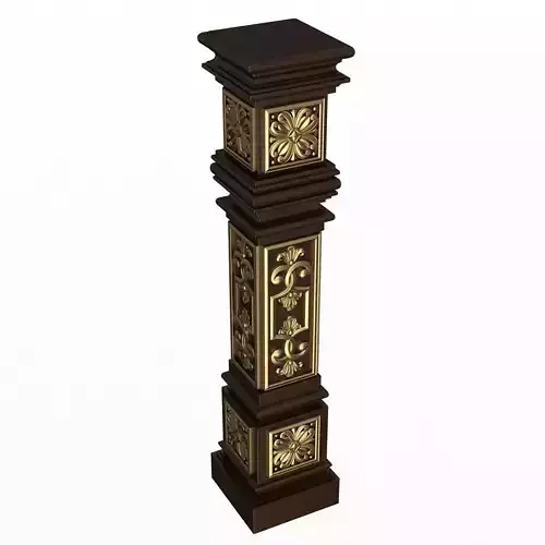 Stair Baluster 07 Red