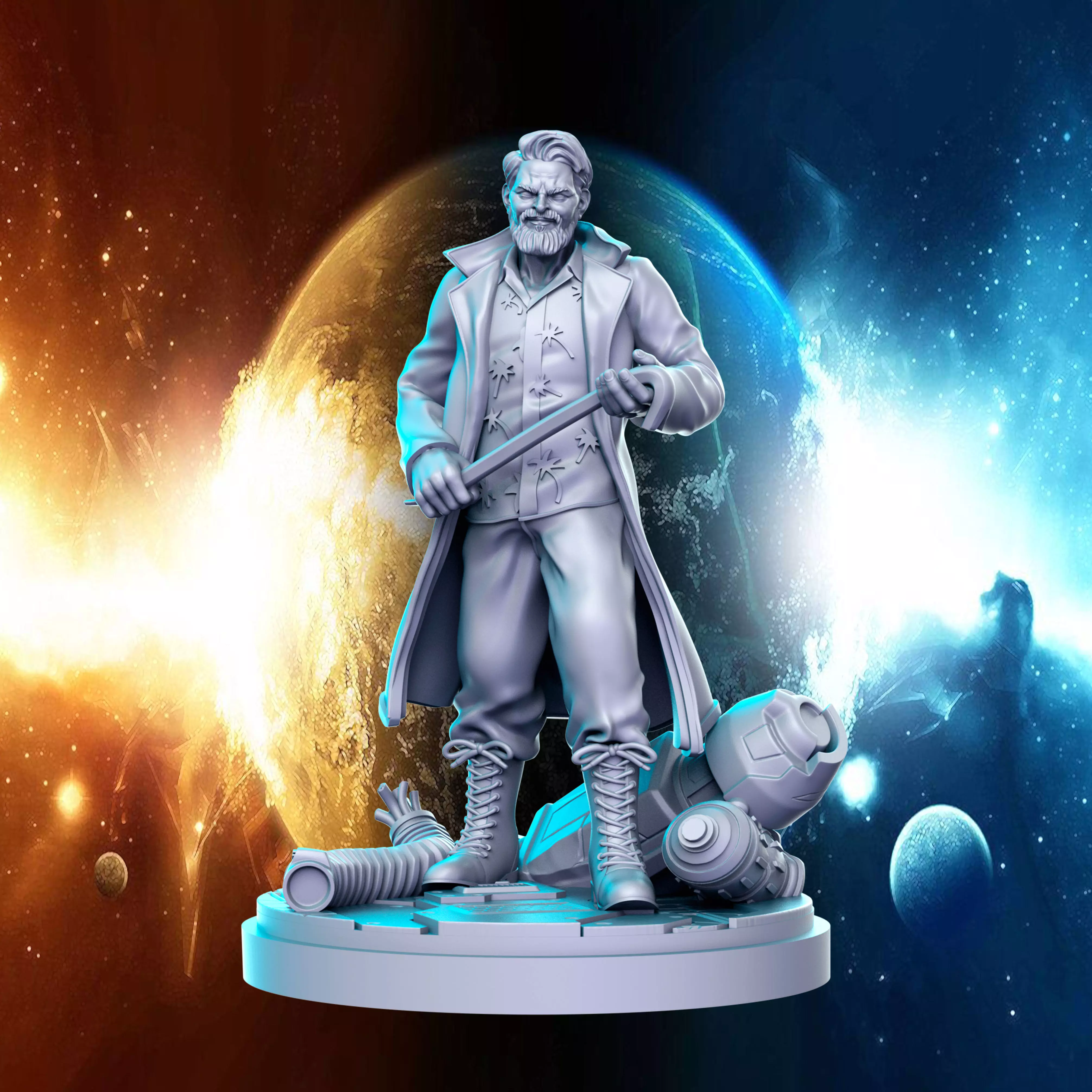 Billy Butcher The boys comics Super Hero 32mm Pre-supported 3D print model