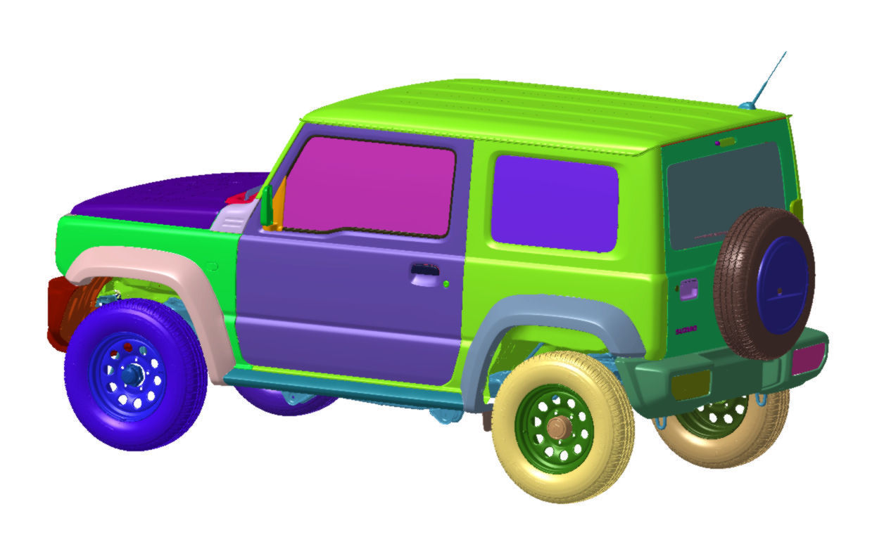Suzuki Jimny  Avantage 2019 Vehicle 3d scan model 3D model_2